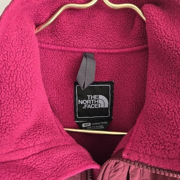The North Face Denali PolarTec Fleece Zip-Up Jacket Magenta Pink Burgundy Small - Picture 2 of 7